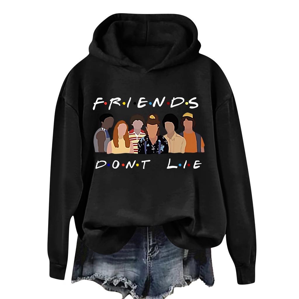 Women's And Men's Unisex Fashion Outfit Sweatsuit  Printed Long Sleeved  Casual Hooded Sweatshirt