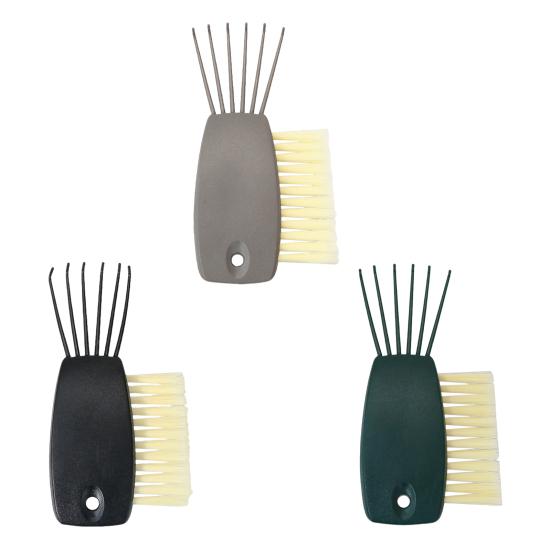 Hair Brush Cleaner Remover Tool Double-Sided Comb High-hardness Bristles Brush Two-in-one Cleaning