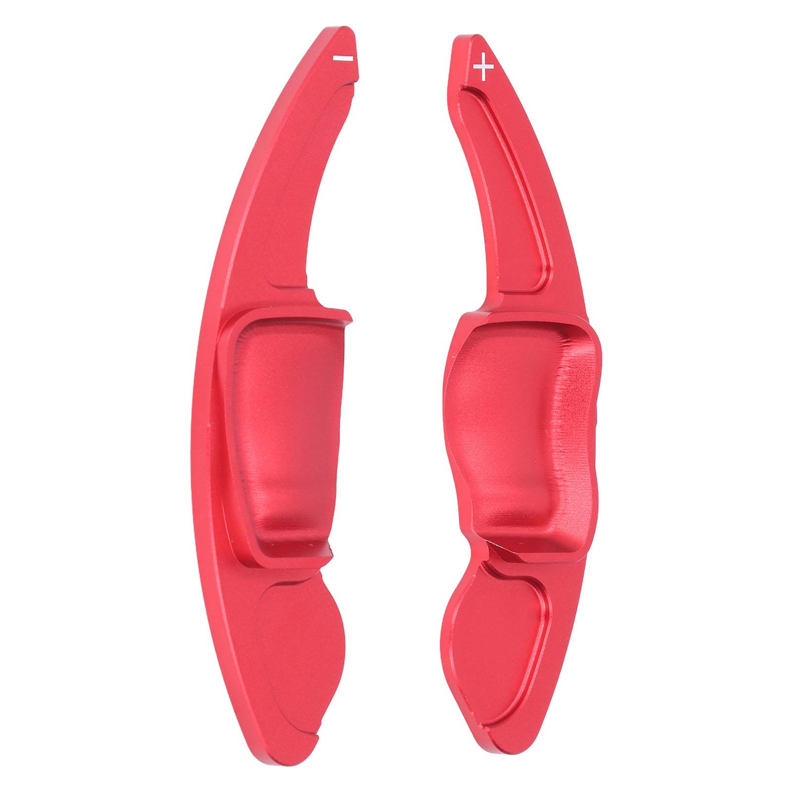 

2pcs Red Steering Wheel Shift Paddles Aluminum Alloy Car Refitting Decoration Accessories Replacement for Seat Leon