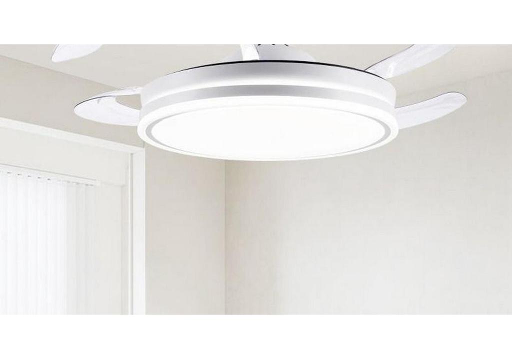 2026 Modern Invisible Ceiling Fan Light Chandelier for Dining, Living Room, Bedroom