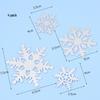 Frozen Princess Snowflake Cake Topper - Acrylic White Christmas Decoration for Baking and Birthdays