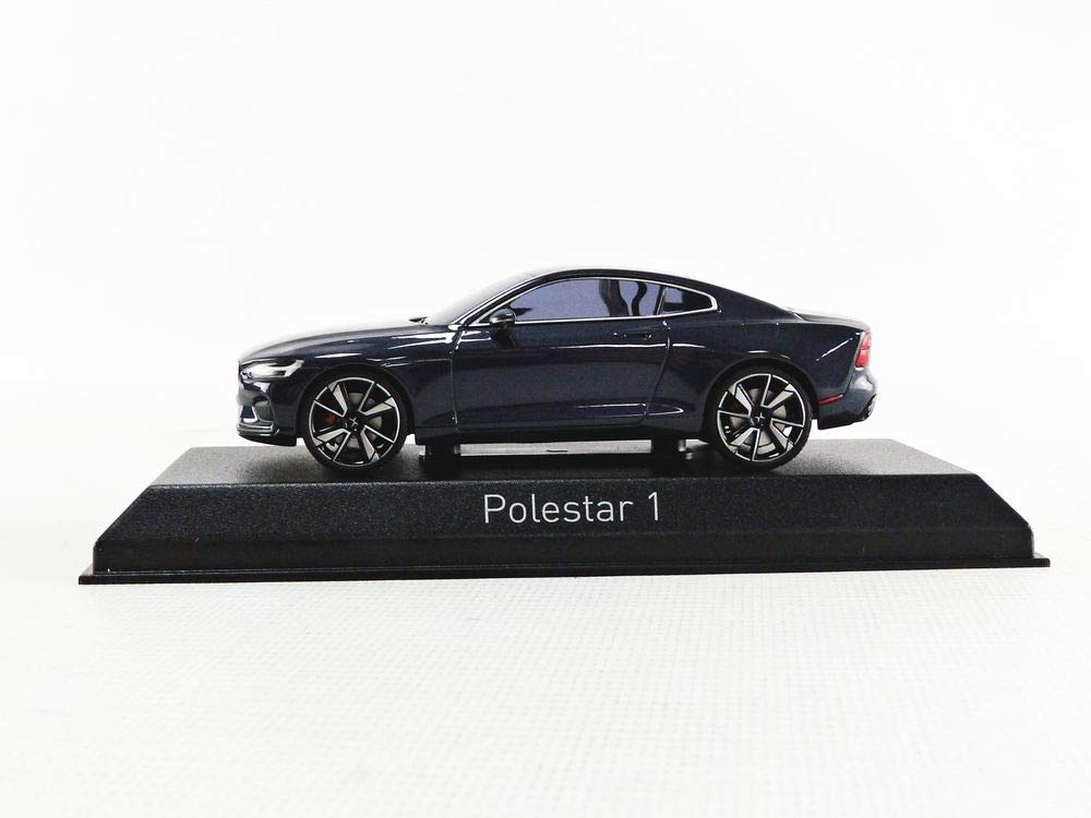 NOREV Polestar 1 2020 Midnight Blue with Chrome Frame and Beige 871004 Interior,