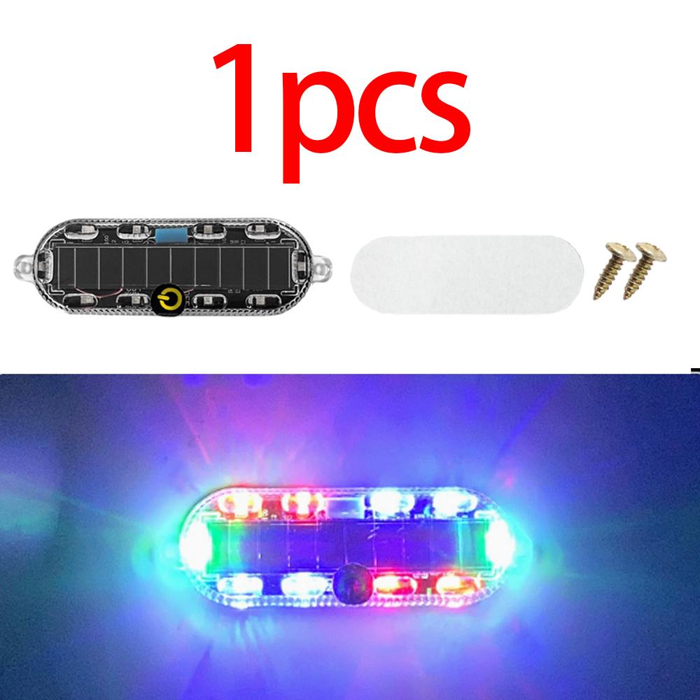 

Солнечный светодиодный стробоскоп, предупреждающий свет, 92 мм, водонепроницаемый, перезаряжаемый, велосипедный мигающий маячок безопасности