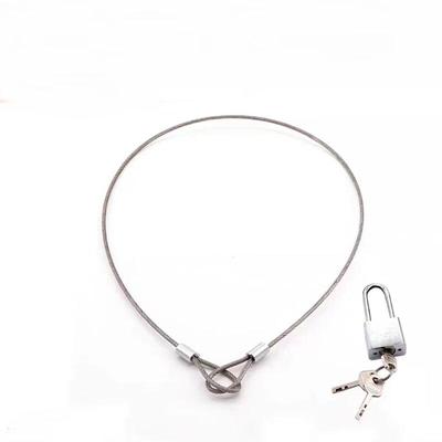 Cuerda de acero inoxidable con bloqueo antirrobo