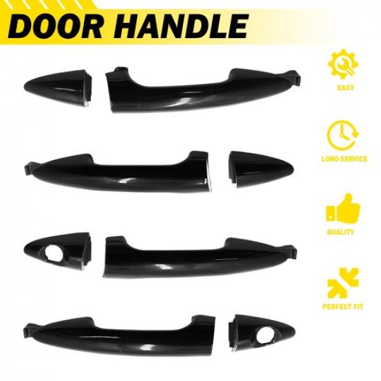 4x Front/Rear Exterior Door Left/Right Outer Handle Fit 2012-2017 Hyundai Accent