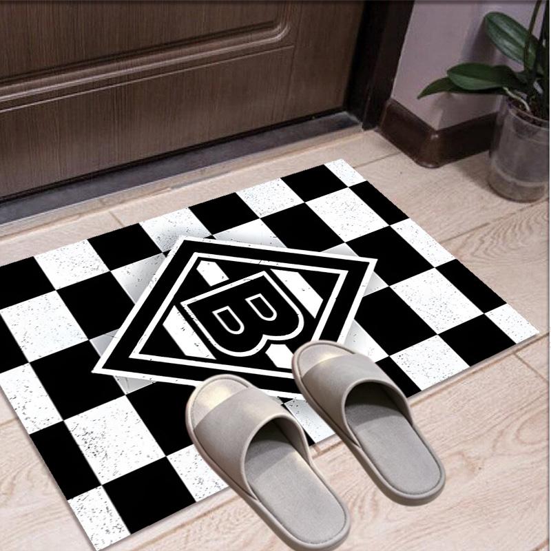 Borussia Monchengladbach Pattern Rug, Indoor/Outdoor Mat, for Picnic, Gameroom, Bedroom, Office, Living Room, Home Decor Carpet, Birthday Gift