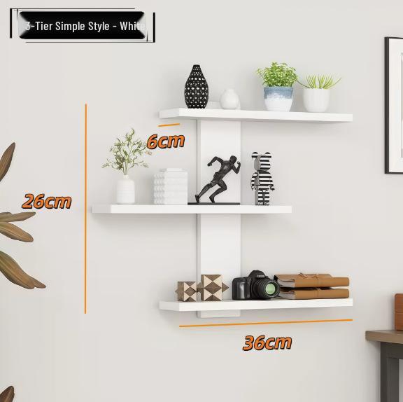 Wall-Mounted Bedroom Hand Figure Display Shelf - 5-Layer Wooden Ornament Organizer