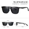 [Joopin] Polarized Sunglasses for Men and Women, Wellington Style, UV400 UV Protection (Gloss Black)