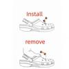 Luxury Crystal Sliver Dragonfly Shoes Charms Set Summer 2026 White Flower Pearl Clogs Accessories DIY Woman's Shoes Decorations