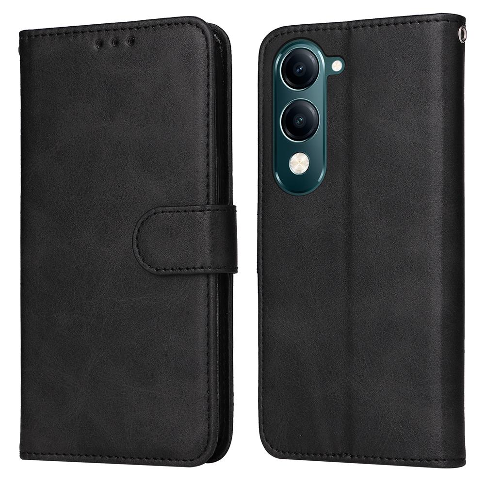 For Vivo Y29s 5G/Y04 4G Case Wallet PU Leather Folio Flip Phone Cover
