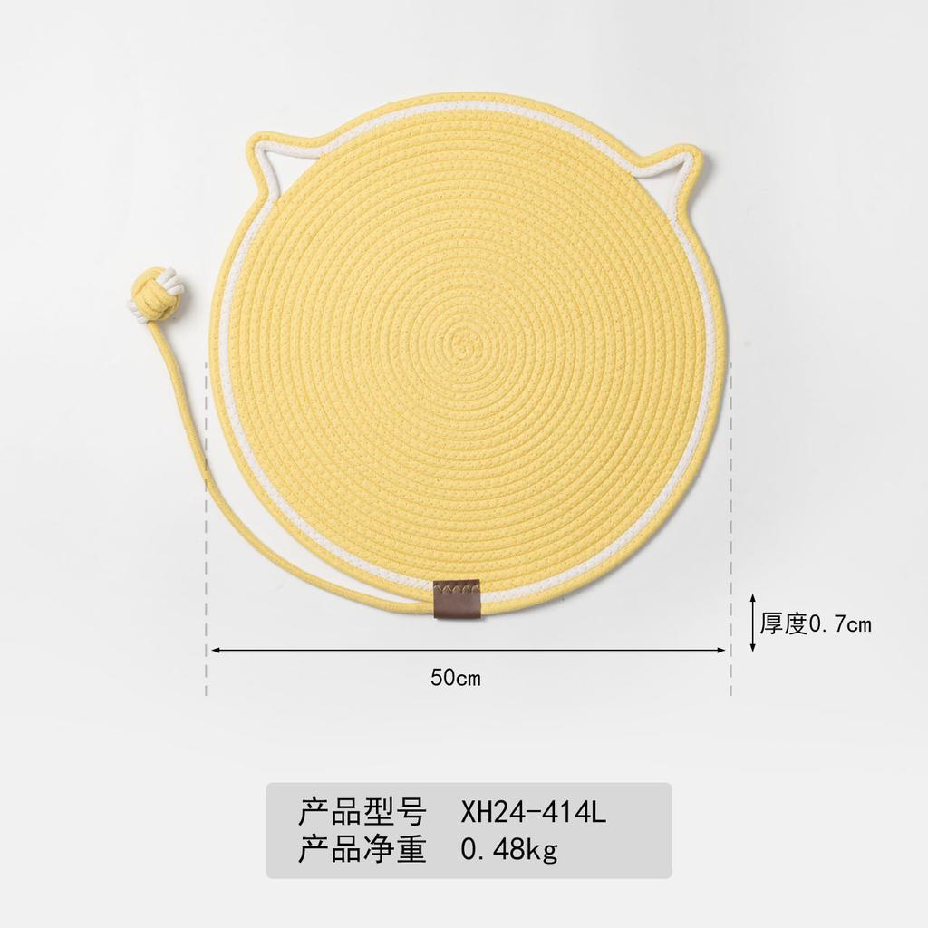 Pleciony Koc z Poduszkami w Kształcie Kocich Łap Bawełniany Koc do Leżenia dla Kota Bawełniana Podkładka do Spania Odporny na Zużycie Artefakt do Pazurów Mata do Łóżka dla Kota Mata do Drapania dla Kota