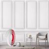 1 Rouleau 2M Panneaux à Décoller et Coller Moulure Décorative, Moulure de Protection Classique Flexible pour Chaise, Bande de Revêtement Mural Auto-Adhésive
