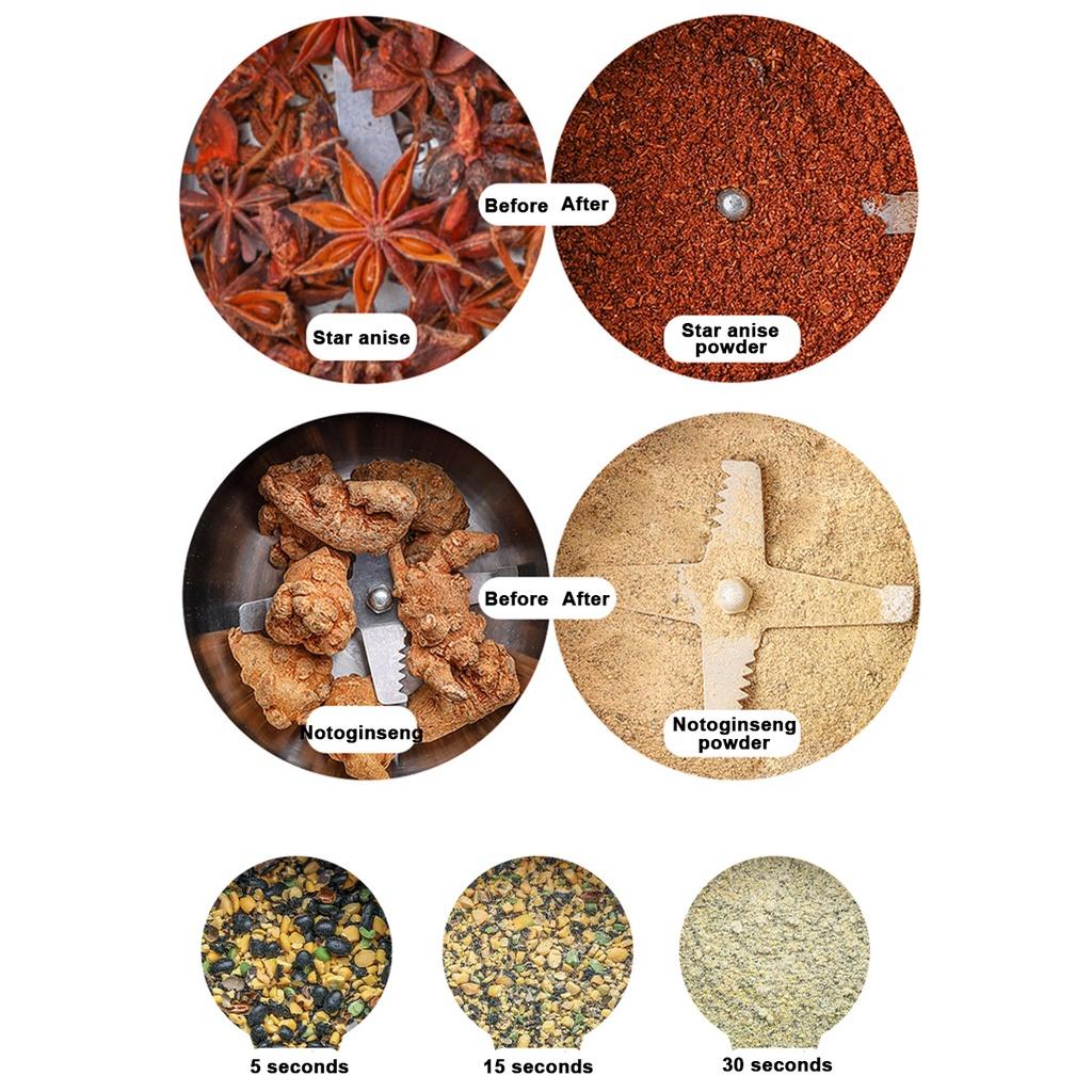 Electric Coffee Grinder Kitchen Cereal Nuts Beans Spices Grains Grinder Machine Multifunctional Coffee Home Grinder 150/200/300W