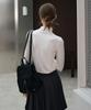 Leathery Bridge Suede Backpack [Black]