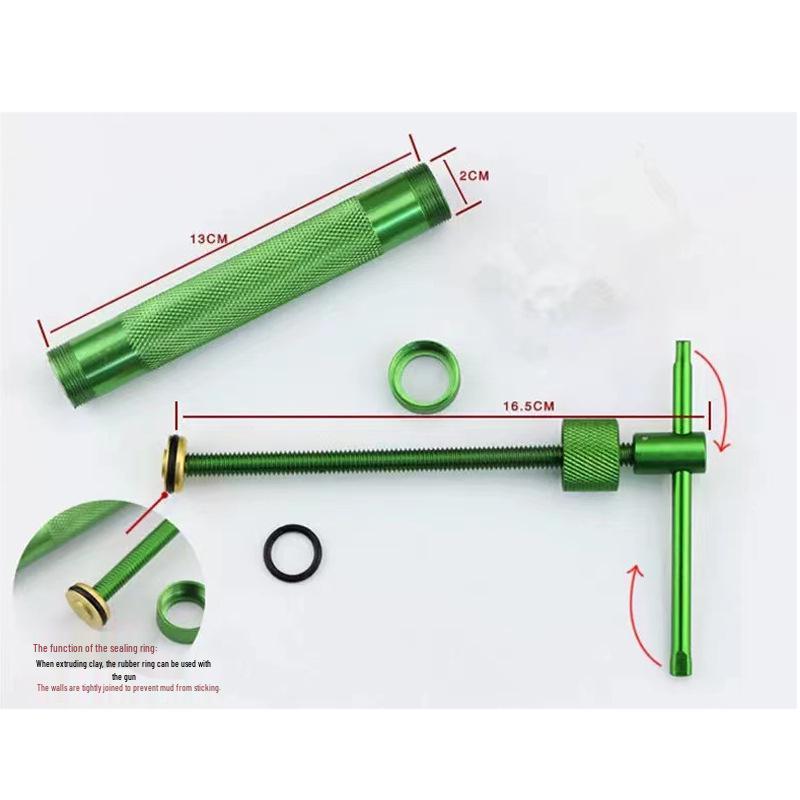 Rotary Polymer Clay Extruder Gun for Sculpting and Pottery Tools
