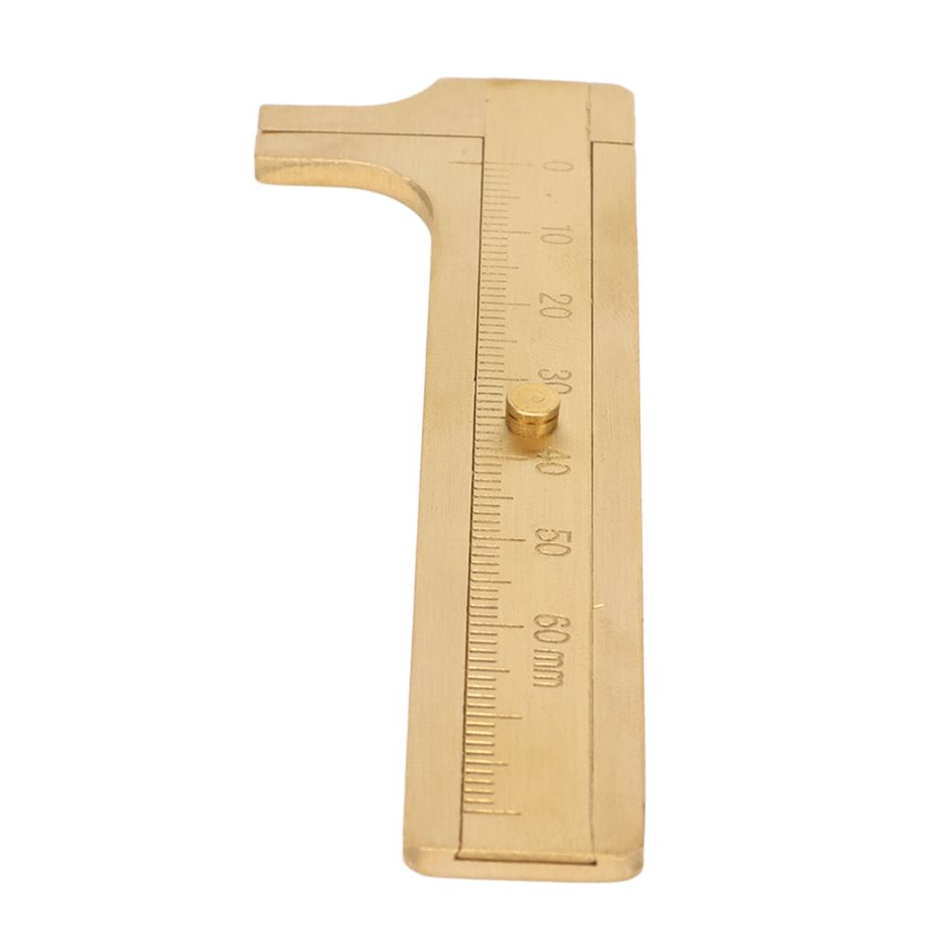 Pocket Brass Caliper Professional High Accuracy 0 To 60mm Single Scale Mini Handy Caliper for Bead