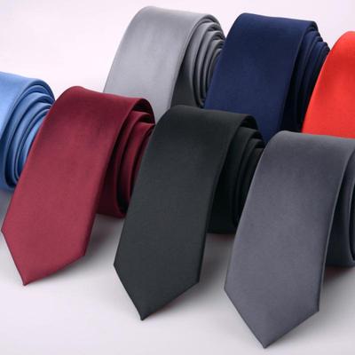 Klassische Herren Hochzeit Einfarbige Skinny Krawatten Mode Einfache Schmale Krawatten Jacquard Gewebte Seidenkrawatten für Herren Hochzeitsanzüge Cravate