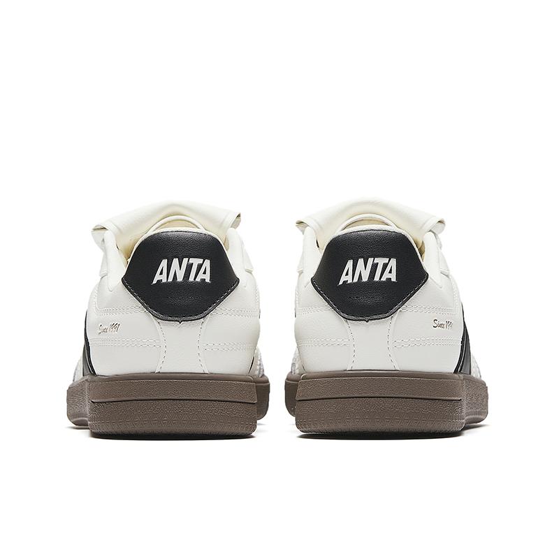 Anta Slip Resistant Cushioning Abrasion Resistant Lightweight Breathable Low top Skateboard Shoes Women's White 922548009-2