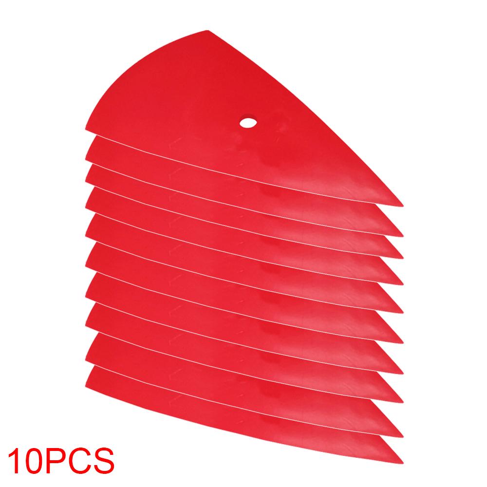 10pcs Yellow Red Green Contour Squeegee For Car Vinyl Film Window Tint Tool Card Scraper Decal Sticker Foil Install tool A13 10 red soft