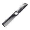 Rotatable Styling Cutting Comb with Fidget Spinner Center Rotating Comb for Thick Thin Curly Long Short Hair Black