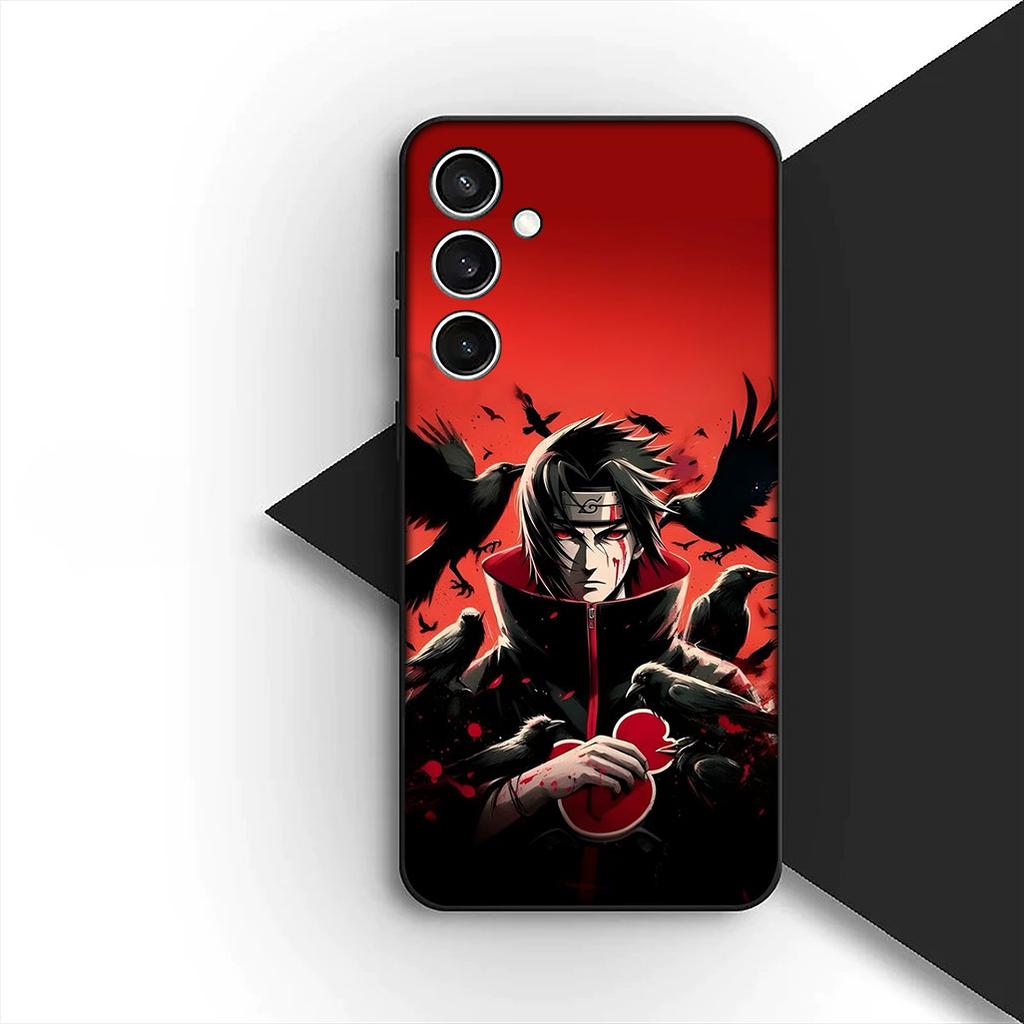 Cover Morbida per Samsung Galaxy S24 S25 S23 FE Ultra Plus S7 Edge S25+ S23+ A56 5G Custodia Cover per Telefono Kakashi Narutos Itachi Uchiha