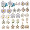 Pink Flower Oil Drop Korean Keychain & Bracelet Pendants