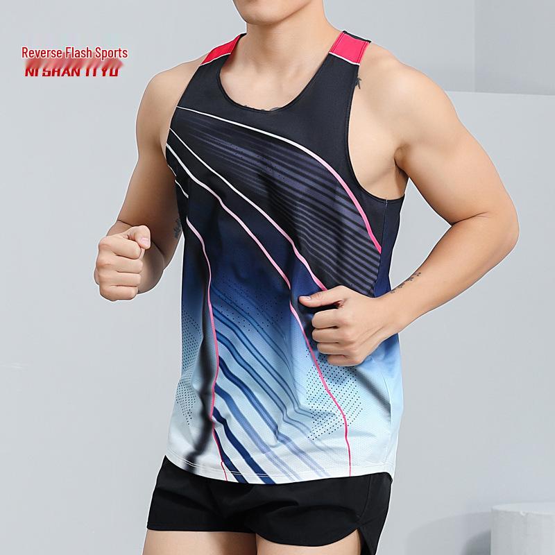 Unisex Quick-Dry Track & Field Running Vest Set for Marathon, PE Tests, Competitions & Training