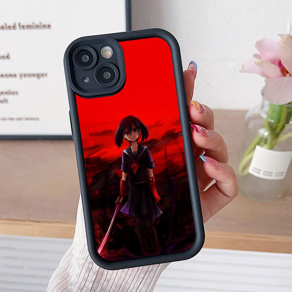 Akame Kurome Thicken TPU Mobile Phone Case for iPhone 17 16 15 14 13 12 11 Air Pro Max Plus Colorful Cover