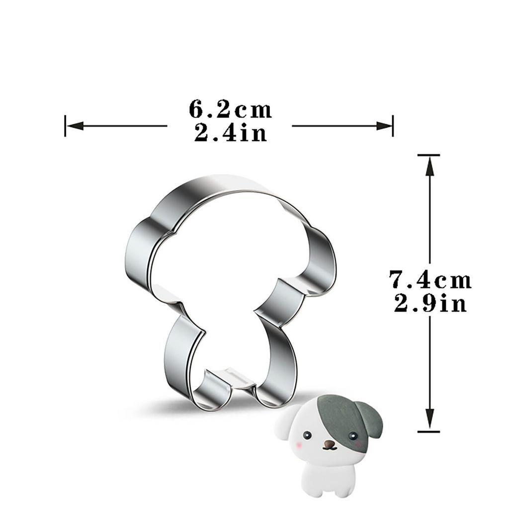 5-Piece Dog Cutter Stainless Steel   Baker Child Diy Homemade Snack Idea