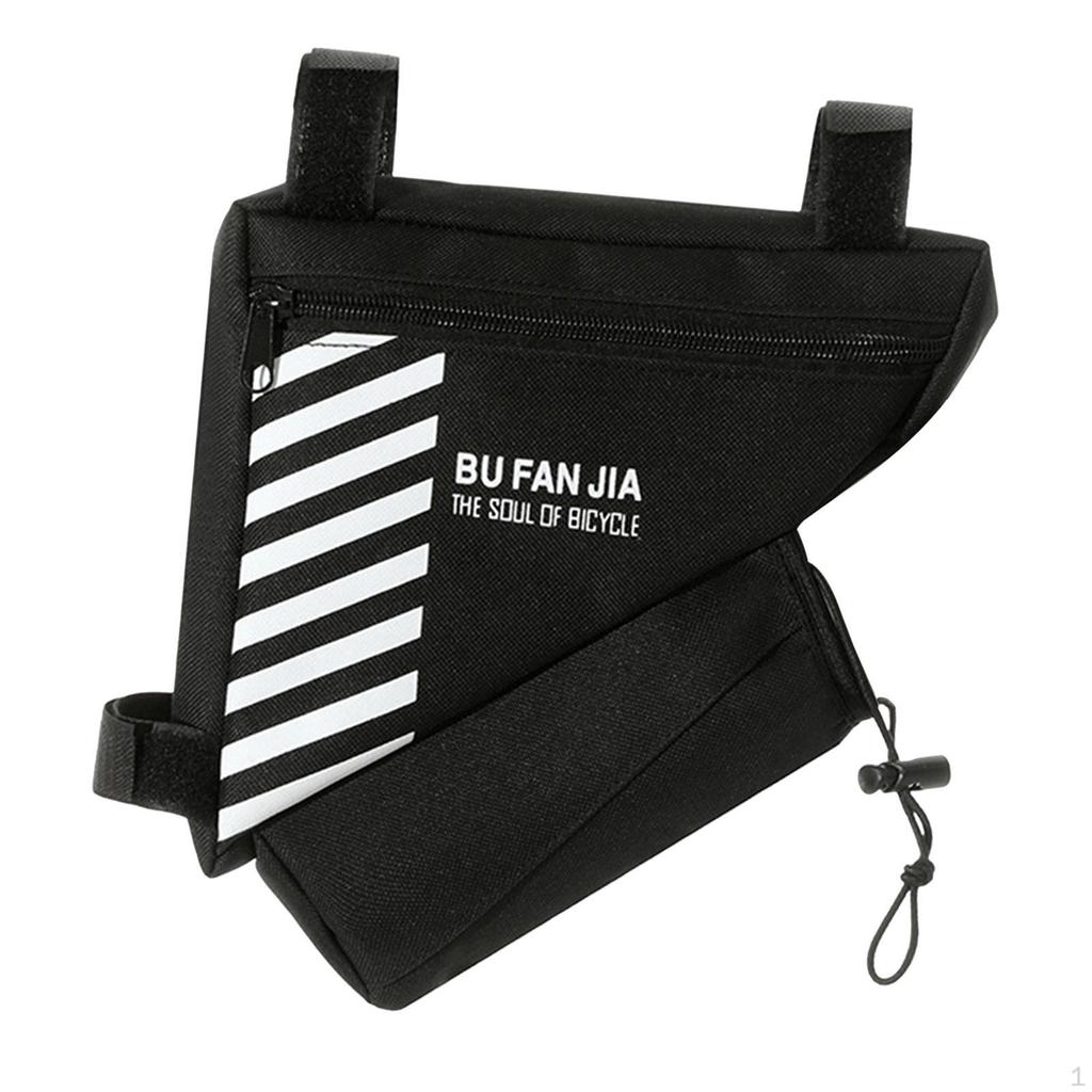 Bike Storage Bag Cycling Porable Oxford Cloth Saddle Frame Pouch Riding for Men Women Road