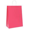 Paper Shopping Bags 250 pcs with Handles Pink 32 x 17 x 44 cm