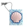 Interactive Clicking Toy Shell Starfish Press Keychain, 3D Printed Marine Theme Stress Relief Durable Key Accessory Holder, Sensory Fidget for