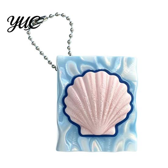 Interactive Clicking Toy Shell Starfish Press Keychain, 3D Printed Marine Theme Stress Relief Durable Key Accessory Holder, Sensory Fidget for