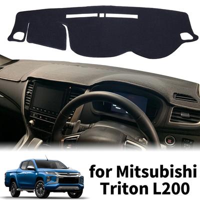 Fit Mitsubishi Triton L200 MQ MR 2015- Accessories Car Dashmat Dashboard Cover Pad DashMat Sunshade Protective Carpet