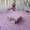 Color Blocking Design Foam Floor Tiles Plush Foam Mat Easy To Clean