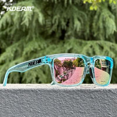 KDEAM Unisex Square Sunglasses Polarized Coated Lens Suitable For Driving Fishing Sunglasses Anti-Blue Light Computer Eyeglasses