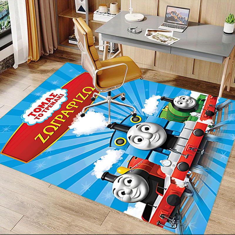 1pc Thomas Friends Adventure Carpet for Playroom Bedroom Living Room Sofa Home Decor,kids Game Area Rug Non-slip Floor Mat Y73042