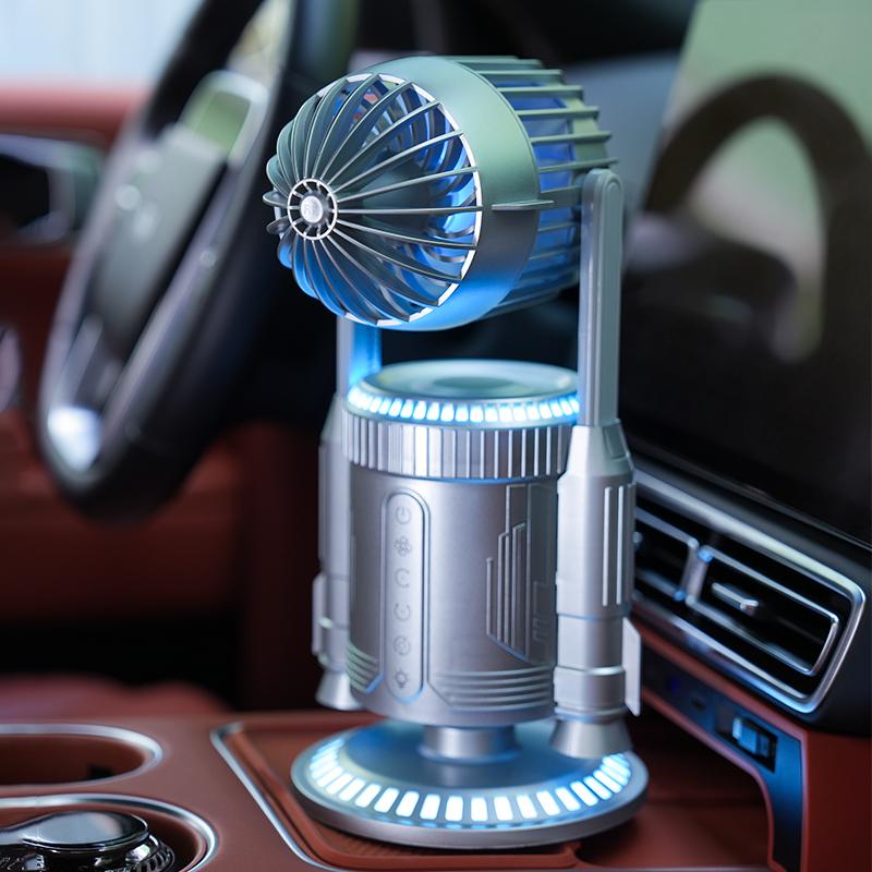 Portable Mini USB Rechargeable Cooling Fan Handheld Desktop Fan for Home Office Travel with Manual Power Source for Outdoor Use