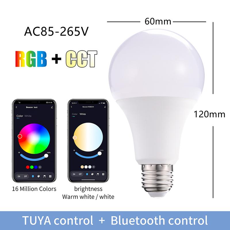 Akıllı Ampuller Müzik Senkronizasyonu Tuya Uygulaması ve Uzaktan Kumanda Yatak Odası Mutfak Banyo Koridor Merdiven Boşluğu İçin Basit Kurulum