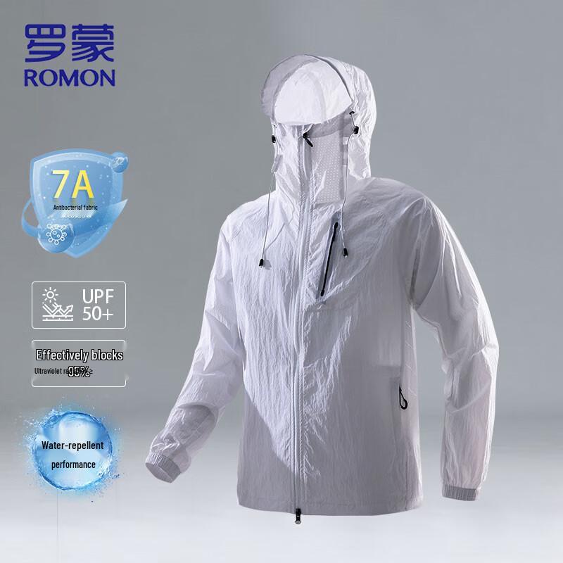 ROMON Men's Lightweight Hooded UV Protection Jacket
