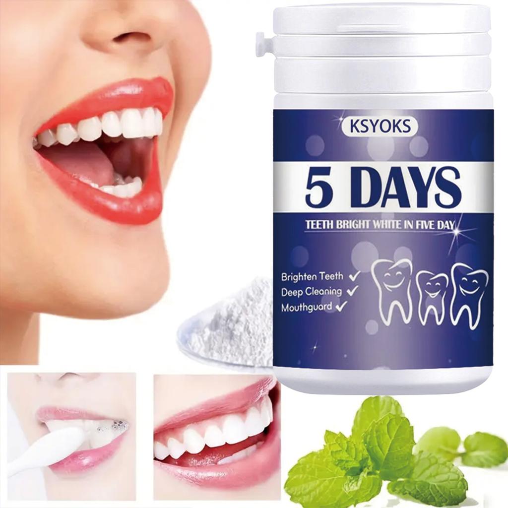 Whitening teeth within five days helps with oral care and fresh breath