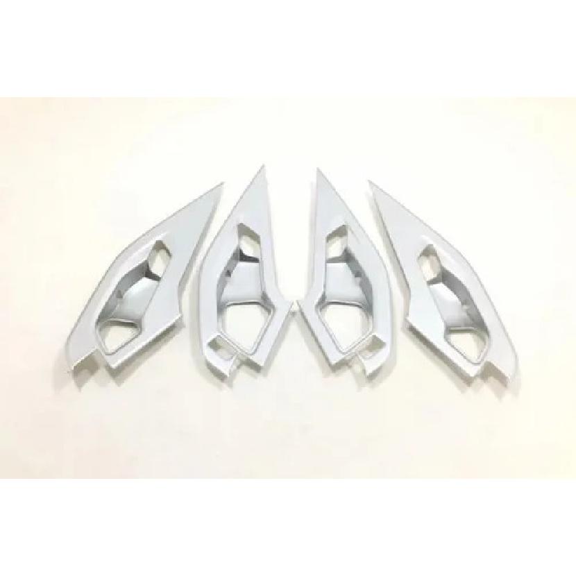 Body Sticker ABS Armrest Door Window Glass Panel Bowl Handle Trim 4PCs For Jaguar E-Pace Epace 2017 2018 ABS Matte