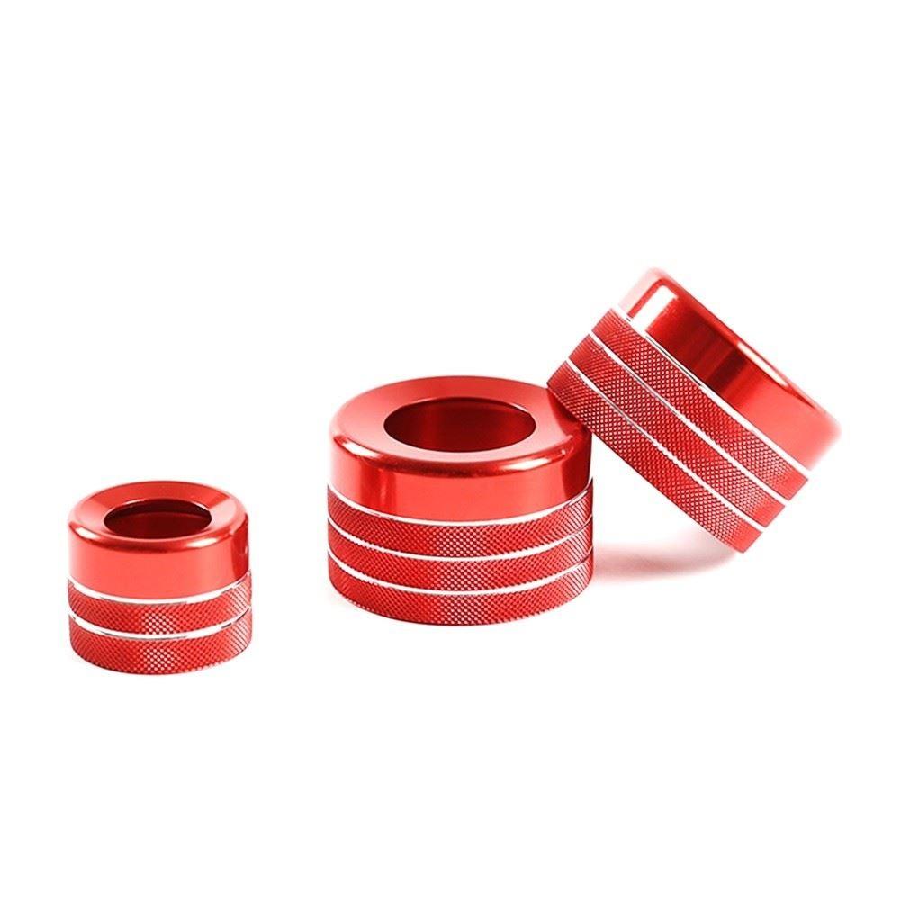 Red Air Conditioner Knob Audio Volume Tune Button Trim Cover for X5 X67116