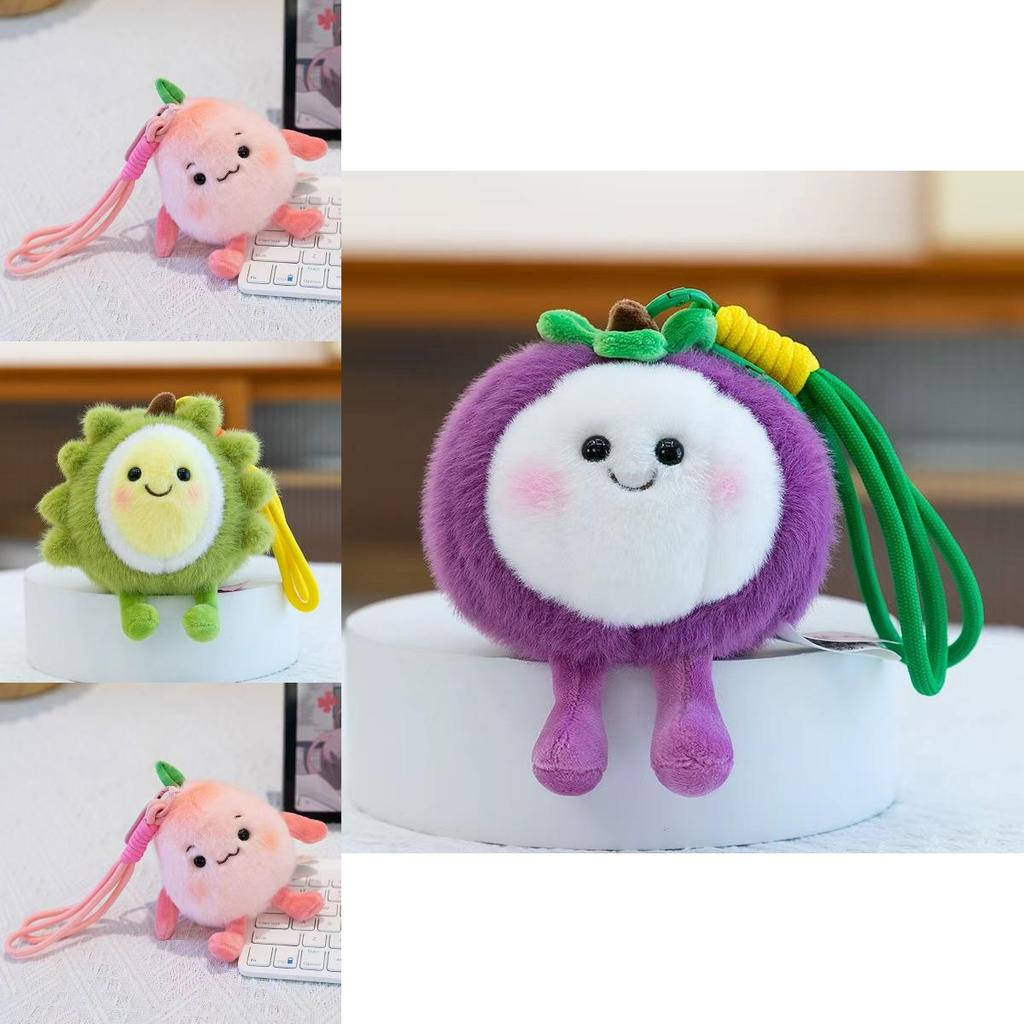 Fruit Plush Toy Mango Dragon Fruit With Soft Short Fleece For Kid Gift Collection