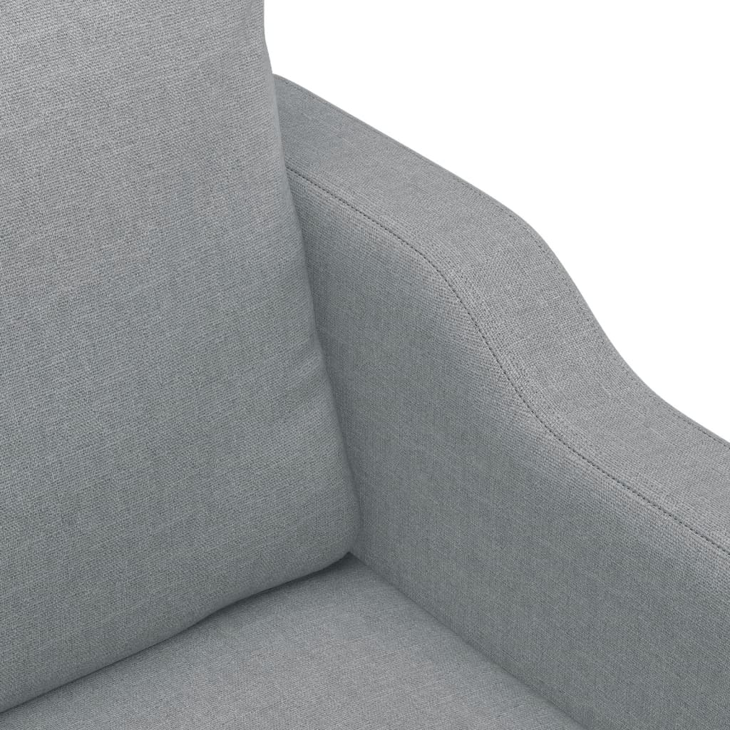 Vidaxl 2-Seater Sofa, Light Gray, 120 Cm, Upholstered In Fabric