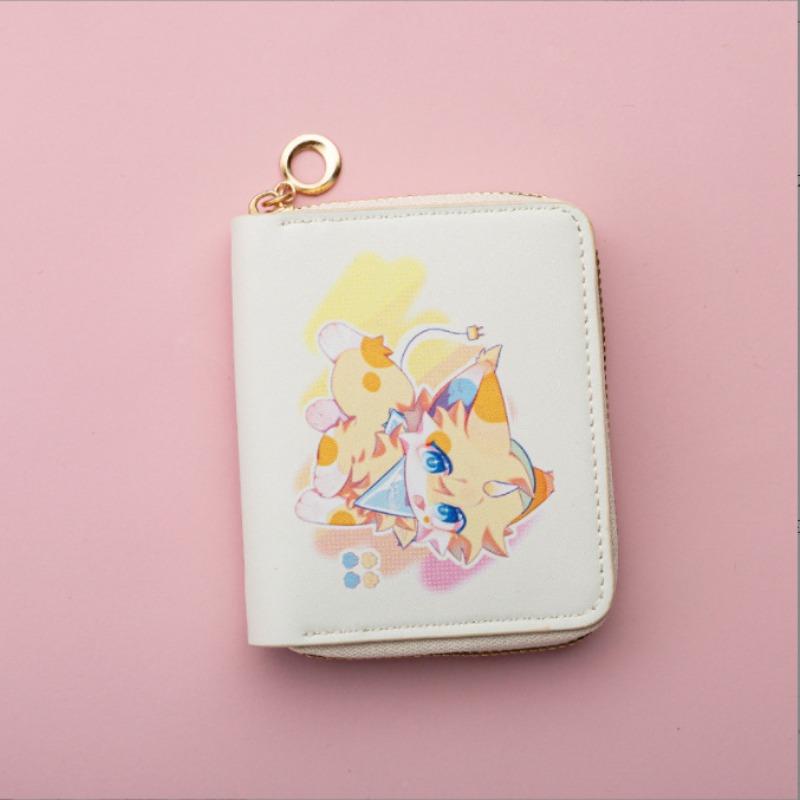 

Новый свежий и милый женский кошелек аниме мультяшный кожаный кошелек с тиснением сумка для мелочи для хранения 11.5*8.5*2
