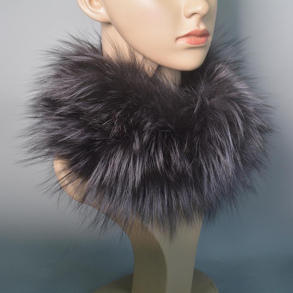 Real Fox Fur Scarf Fur Headband Women Winter Ring Fox Fur Scarves Luxury Neck Warmer Good Elastic 100% Natural Fur Mufflers