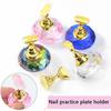 6pcs Tips Stand Holder Alloy Art Rhinestone Display Tip Holder Salon DIY Practice Manicure Tool
