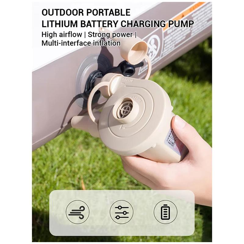 A25F-Air Pump 2000Mah USB Wireless Electric Pump For Pool Floats Air Bed Vacuum Storage Bags Inflation Deflation A