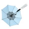 Sun Umbrella with Fan and Sprayer 8 Ribs Portable 3 in 1 UV Blocking Umbrella for Outdoor  